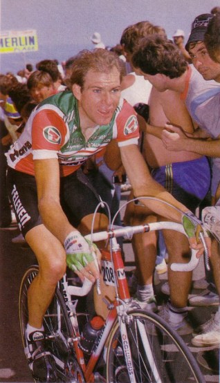 Bob Roll in the 1986 Tour de France