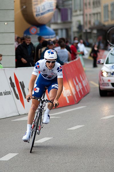 Arthur Vichot during the 3rd stage of the Tour de Romandie 2010.