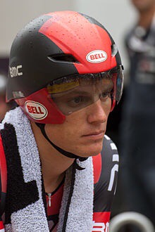Portrait of bicycle racer Michael Schär