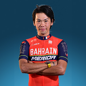 Portrait of bicycle racer Yukiya Arashiro.
